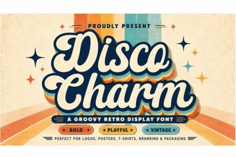 Disco Charm Font: Retro Style for Modern Projects