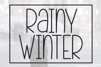 Rainy Winter Font Designs for Creative Projects