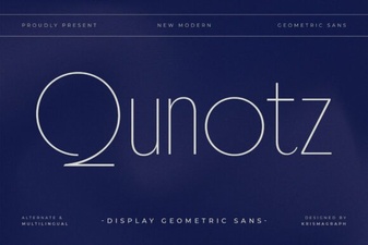 Qunotz Font: Modern Design for Creative Projects