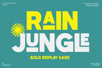Rain Jungle Font: Design for Nature Projects