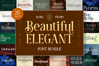Beautiful Elegant Fonts for Creative Design Projects